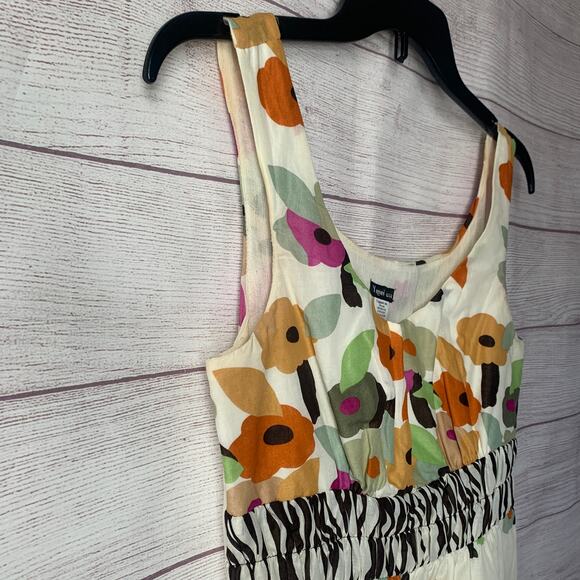 Y Apparel U.S.A. Sleeveless Sundress with Floral and Zebra Pattern Size Small - Picture 16 of 16